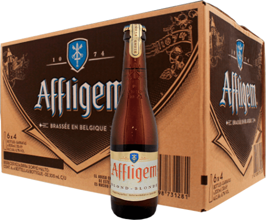 Affligem Blond doos met 24 flesjes van 25cl